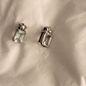 Aquamarine stud earrings